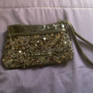 Express Black Sequence Clutch